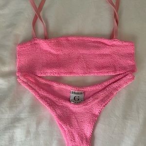 Hunza G Gigi Bikini Set in Bubblegum Pink